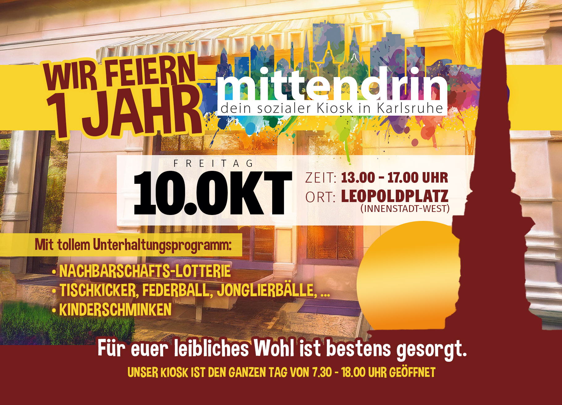 Mehr über den Artikel erfahren 1 Jahr mittendrin – wir feiern Jubiläum