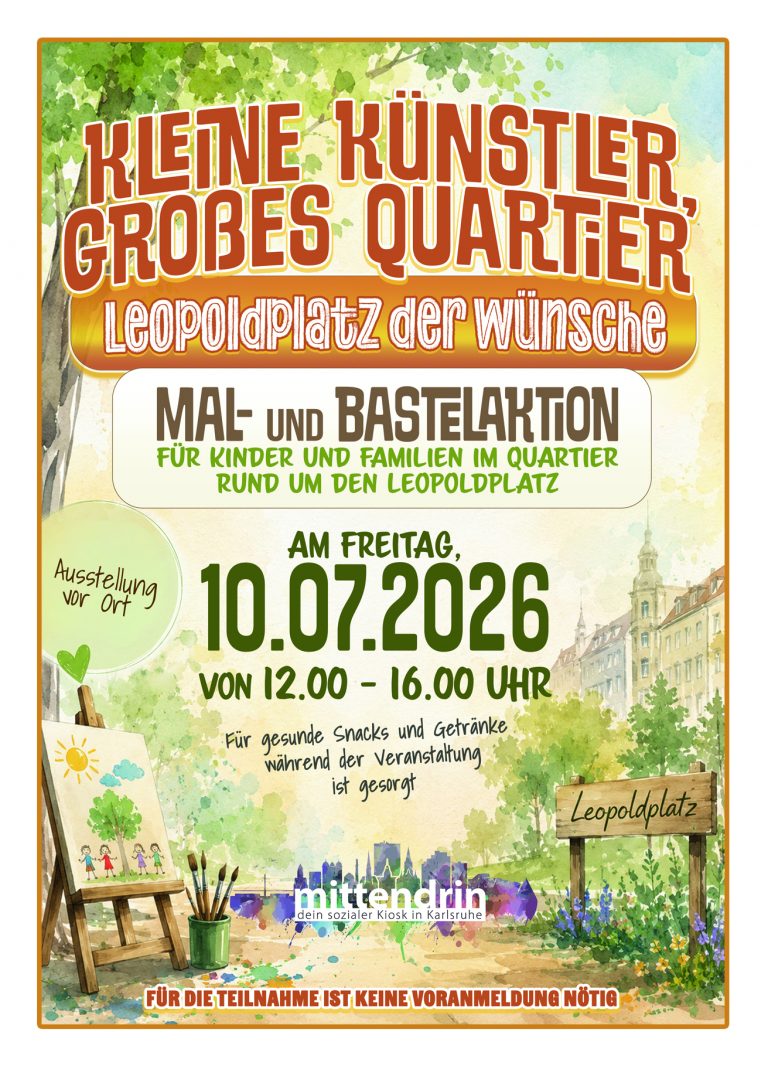 Mehr über den Artikel erfahren Kleine Künstler, großes Quartier – Gemeinsam den Leopoldplatz bunt gestalten